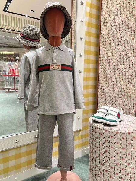 Детское поло Gucci графитовый 177501
