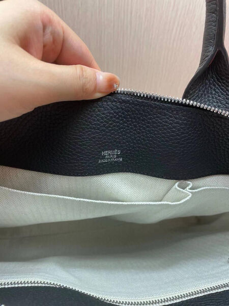 Мужской портфель Hermès мужской кожа черный 103971-10