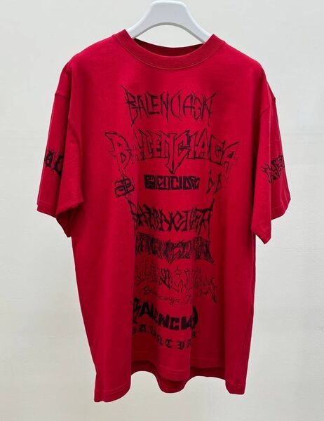 Футболка Balenciaga женский бордовый 169233