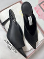 Шлепки Jimmy Choo женский кожа черный 153978-3