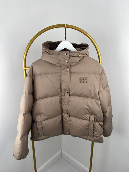Пуховик Miu Miu женский бежевый 164406-3