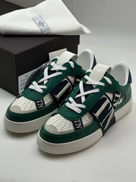 Мужские кроссовки Valentino мужской кожа swift темно-зеленый 140368-3