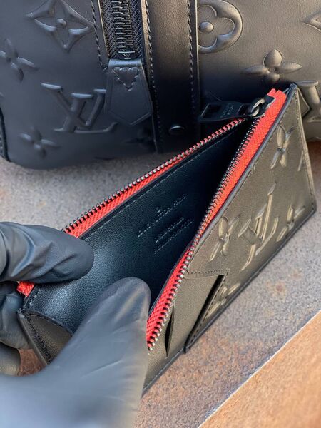 Визитница Louis Vuitton мужской кожа оранжевый 15998-3