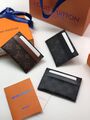 Держатель для карт Louis Vuitton Double женский канва черный 16485-3