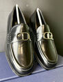 Мужские лоферы Christian Dior мужской кожа черный 145401-7