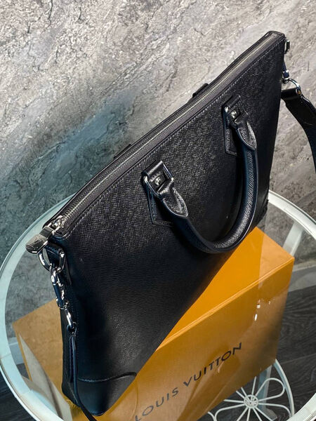 Мужской портфель Louis Vuitton мужской кожа черный 169292-4