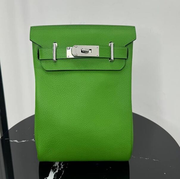 Мужская сумка слинг Hermès мужской кожа болотный 193865