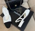 Туфли Chanel женский твид белый 192669-1