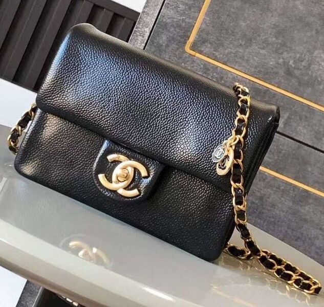 Сумка Chanel женский кожа черный 169094