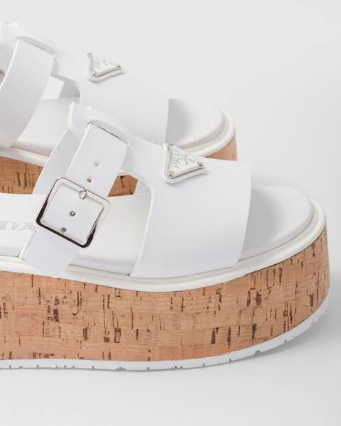 Шлепки Prada женский кожа белый 116700-4