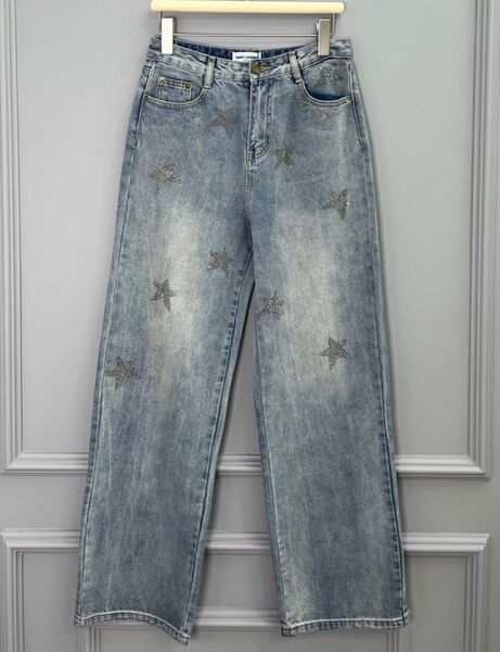 Джинсы Saint Laurent женский джинса бирюзовый 122751