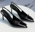 Туфли Saint Laurent женский кожа черный 186282-1