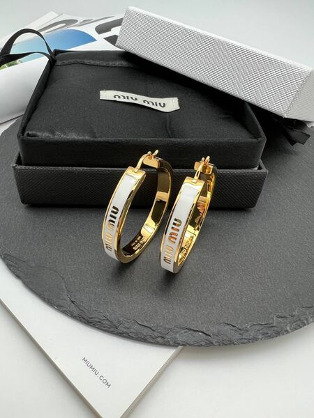 Серьги Miu Miu белый 175875