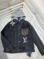 Куртка джинсовка Louis Vuitton женский джинса графитовый 142307-2