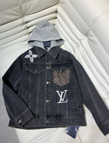 Куртка джинсовка Louis Vuitton женский джинса графитовый 142307-2