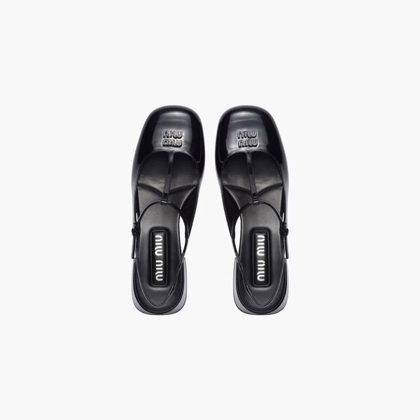 Туфли Miu Miu женский кожа черный 115019-4