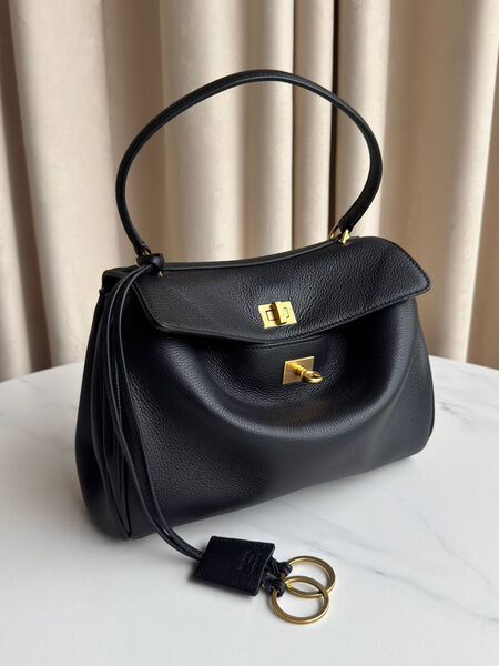 Сумка Balenciaga Rodeo Medium женский кожа черный 189460-6