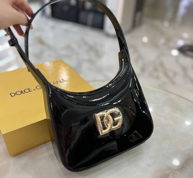 Сумка Dolce & Gabbana женский кожа черный,серебристый 155071