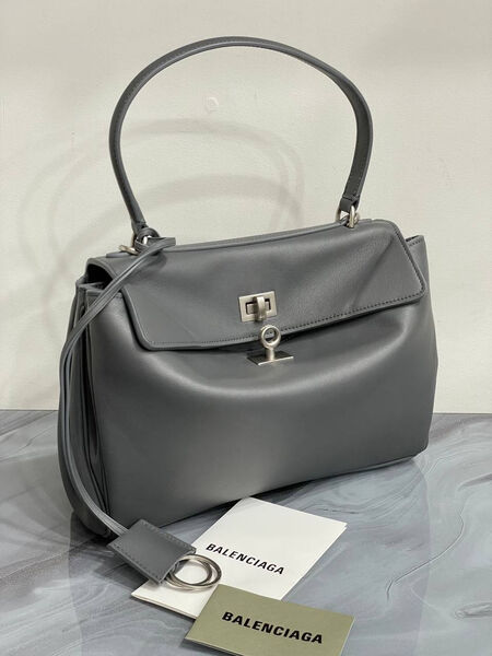 Сумка Balenciaga женский кожа графитовый 150613-3