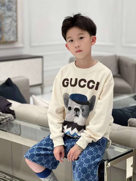 Детский свитшот Gucci белый 177482