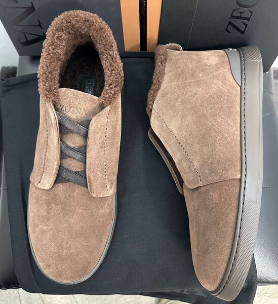 Мужские ботинки Zegna мужской замша 172170