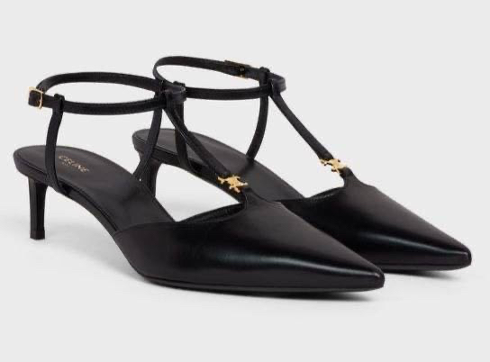 Туфли Celine женский кожа черный 104909