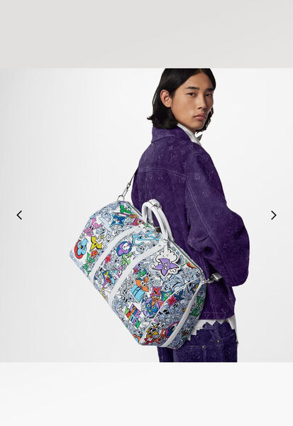 Дорожная сумка Louis Vuitton мужской кожа белый 109827-2