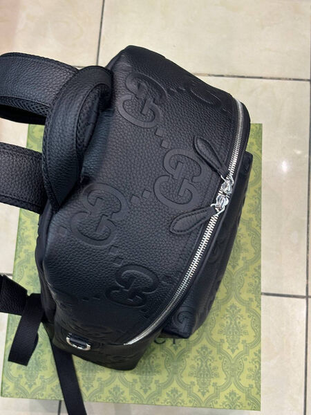 Мужской рюкзак Gucci мужской кожа черный 173931-3