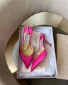 Босоножки Jimmy Choo женский сатин розовый 12368-4