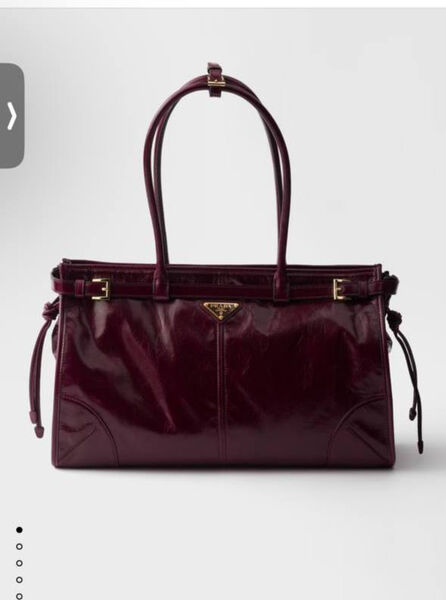 Сумка Prada женский кожа бордовый 199865-3