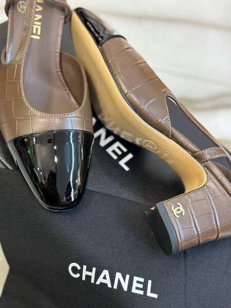 Туфли Chanel женский кожа 124636-3