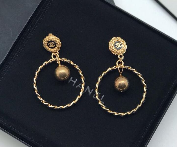 Серьги Chanel бронзовый 70547