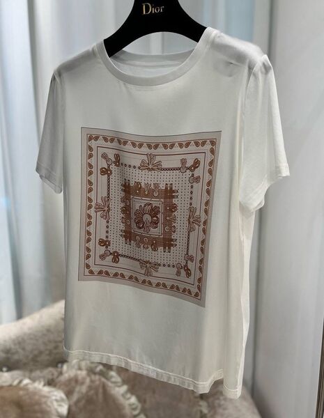 Футболка Hermès женский белый 188596
