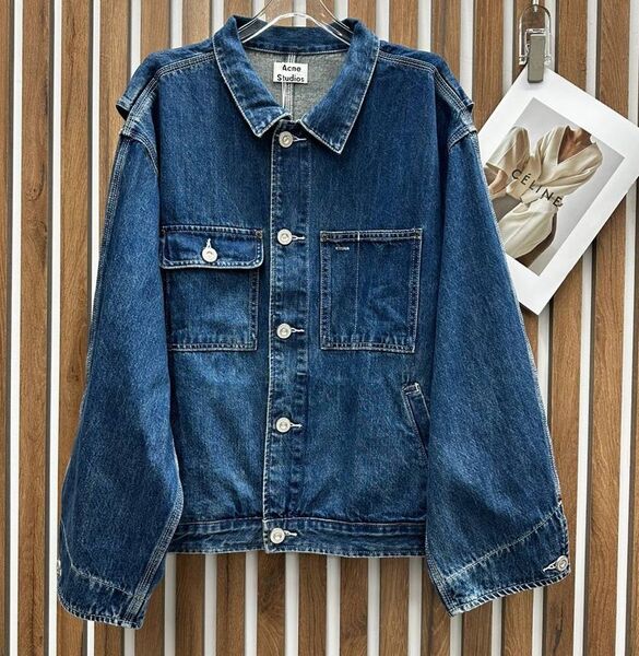 Куртка джинсовка Acne Studios женский джинса синий 147393