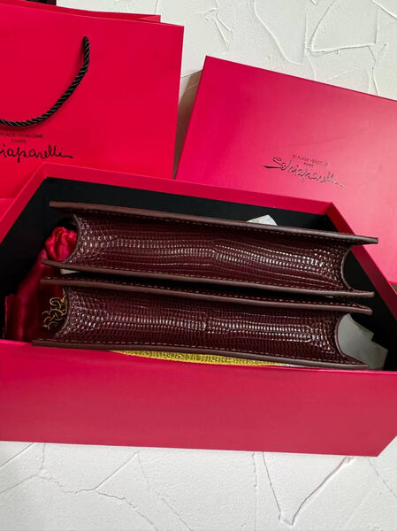 Сумка Schiaparelli женский кожа бордовый 174276-9