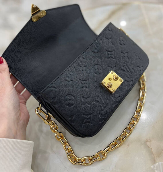 Сумка Louis Vuitton Pochette Metis женский кожа черный 148641-5