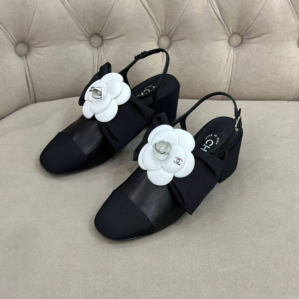 Туфли Chanel женский кожа черный 134571-3