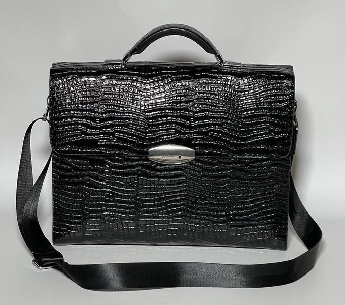 Мужской портфель Brioni мужской кожа черный 147901