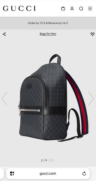 Мужской рюкзак Gucci мужской кожа черный 143070-6