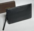 Мужской клатч Bottega Veneta мужской кожа черный 153054-1