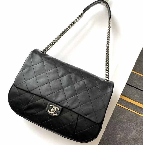 Сумка Chanel женский кожа черный 170450