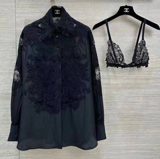 Рубашка Ermanno Scervino женский черный 155651