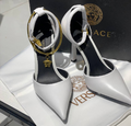 Туфли Versace женский кожа белый 81757-1
