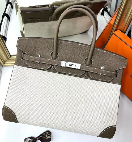 Сумка Hermès Birkin 35 женский кожа белый 141282