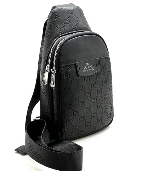 Мужская сумка слинг Gucci мужской кожа черный 42957