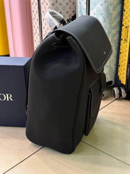 Мужской рюкзак Christian Dior мужской кожа черный 171269-9
