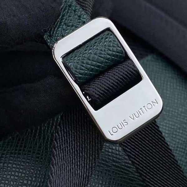 Мужской рюкзак Louis Vuitton мужской кожа болотный 121199-6