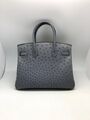 Сумка Hermès Birkin 30 женский кожа графитовый 75315-3
