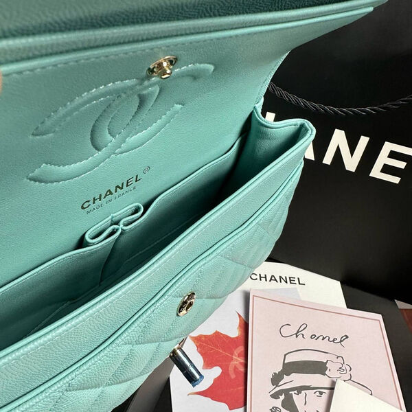 Сумка Chanel 2.55 женский кожа бирюзовый 138723-3