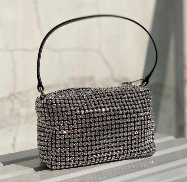 Сумка Alexander Wang женский блестки графитовый 72180